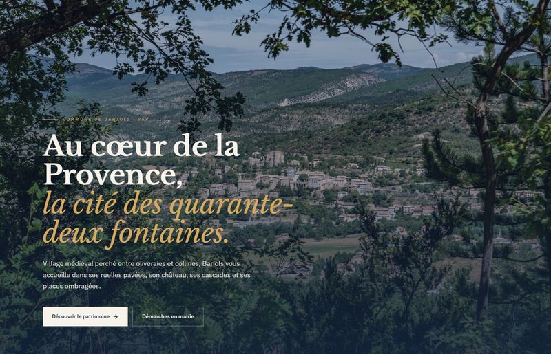 Site institutionnel de la Mairie de Barjols